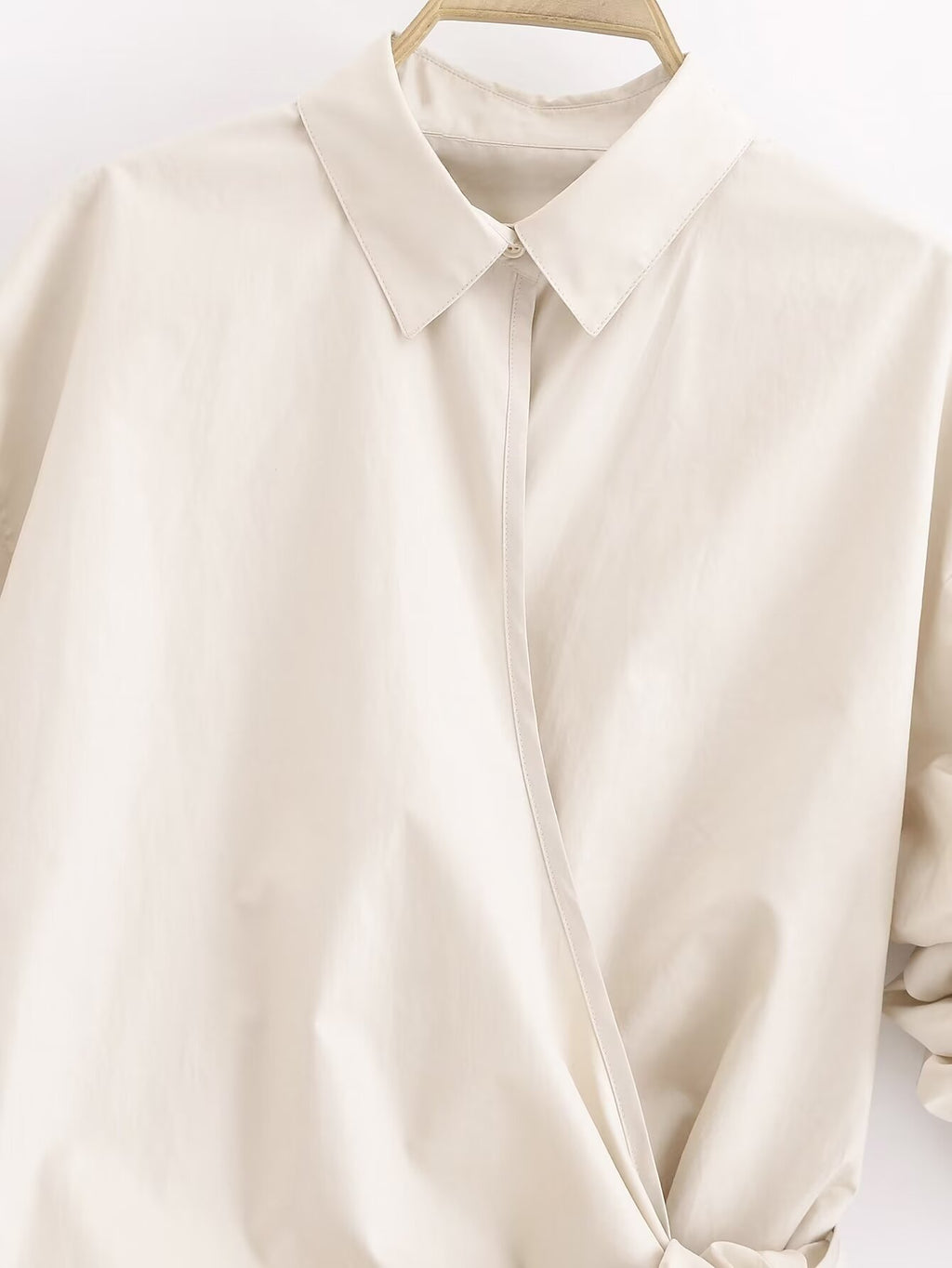 Women's Summer Bowknot Decoration Shirt Lace Up Slimming Shirt Top