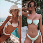 Seperated Retro Bikini Swimwear