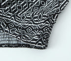 Women's With Knot Printing Cutting Top Trousers