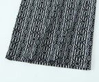 Women's With Knot Printing Cutting Top Trousers