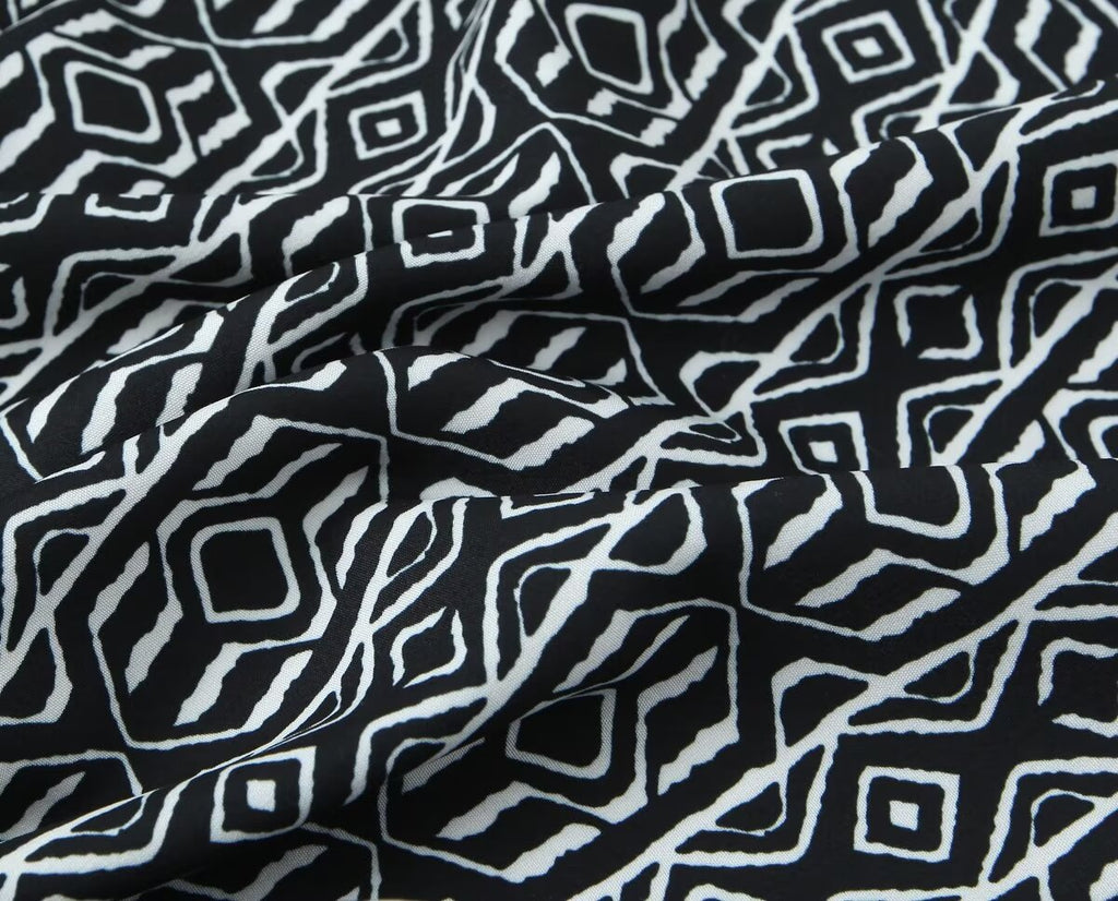 Women's With Knot Printing Cutting Top Trousers