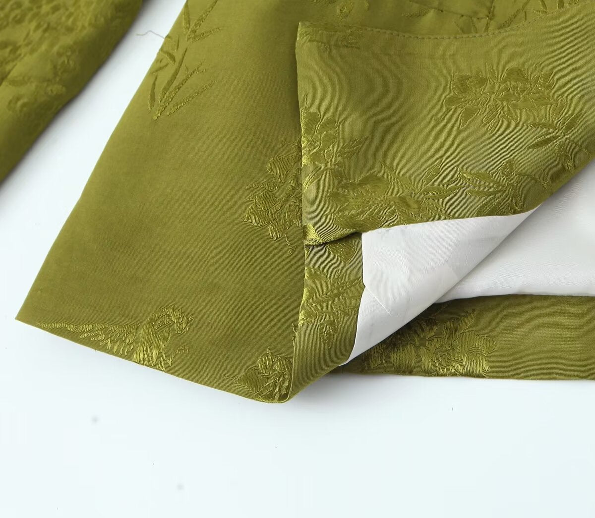 Jacquard Straight Leg Pants Bowknot Decoration Jacquard Blazer Set