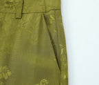 Jacquard Straight Leg Pants Bowknot Decoration Jacquard Blazer Set