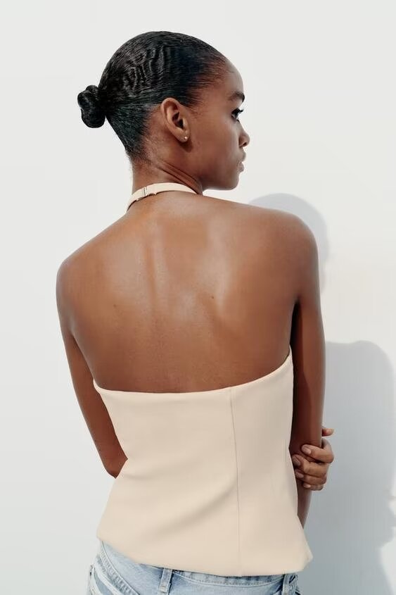 's Street Personality Hollow Out Cutout Out Buckle Camisole