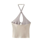's Street Personality Hollow Out Cutout Out Buckle Camisole