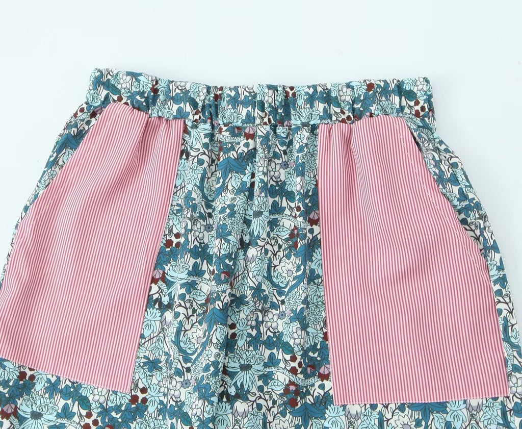 Women's Doll Collar Bow Print Top Contrast Color Casual Trousers Suit