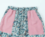 Women's Doll Collar Bow Print Top Contrast Color Casual Trousers Suit