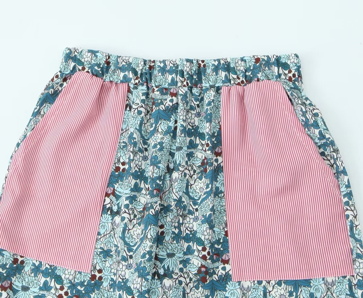 Women's Doll Collar Bow Print Top Contrast Color Casual Trousers Suit