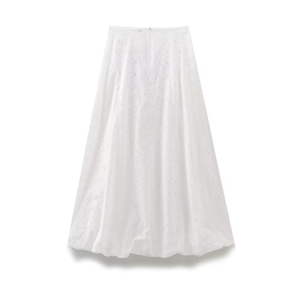 Women's Embroidered Shirt & Skirt Two-Piece Set