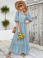 Women's Plus-Size Floral Midi Dress