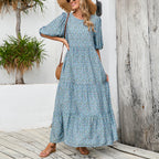 Women's Plus-Size Floral Midi Dress