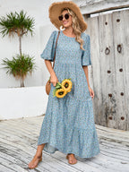 Women's Plus-Size Floral Midi Dress