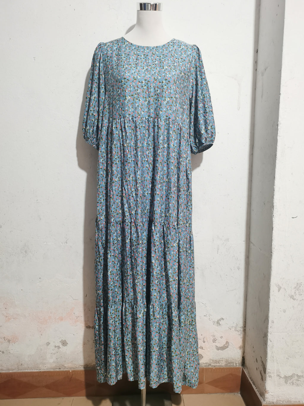 Women's Plus-Size Floral Midi Dress