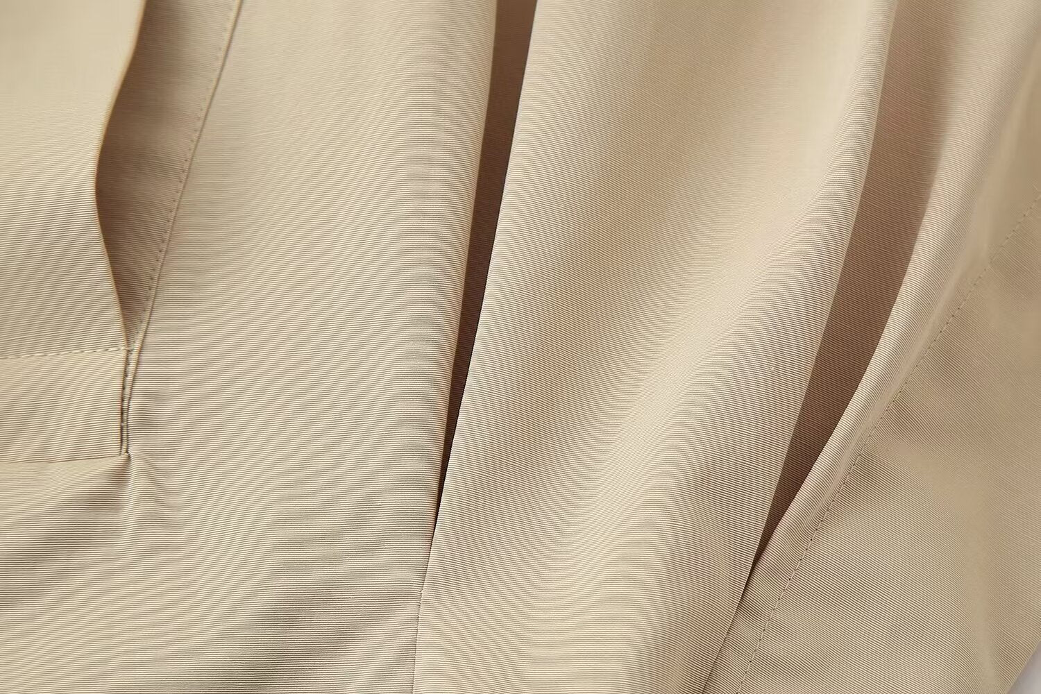 Belted High-Collar Pleated Mini Dress