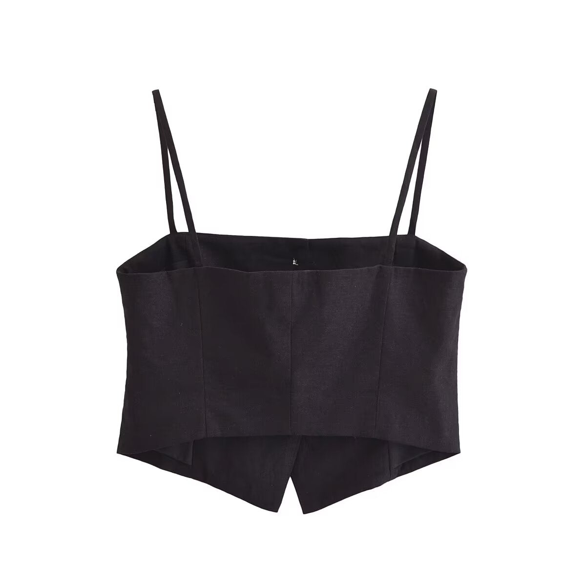 Women's Summer Women Street Short Linen Sling Top