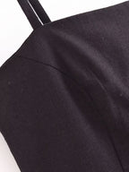 Women's Summer Women Street Short Linen Sling Top