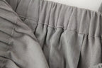 Summer Shell Decoration Top Shell Decoration Wide Leg Drawstring Trousers Suit