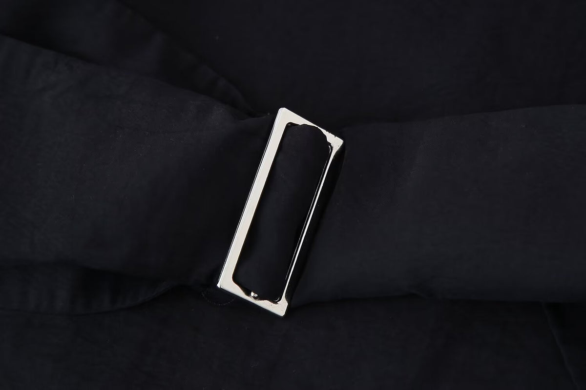Women's Street Backless Hanging Collar Top