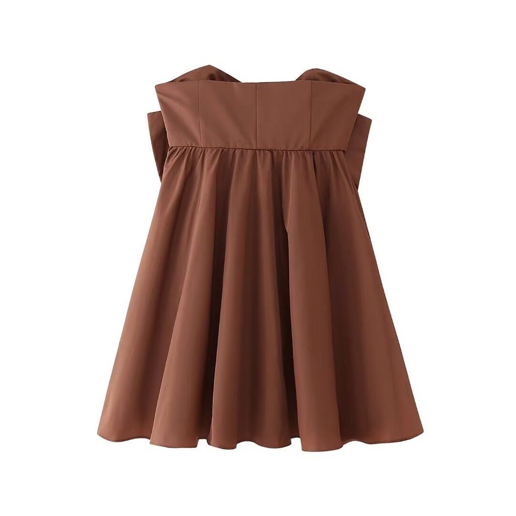 Women's Strapless Bow-Detail Dress