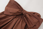 Women's Strapless Bow-Detail Dress