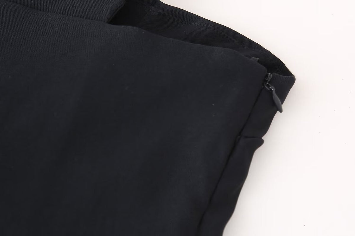 's Street Design Pleated Decorative Tube Top