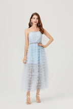 Spaghetti-Strap A-Line Maxi Dress