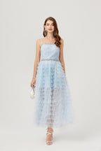 Spaghetti-Strap A-Line Maxi Dress