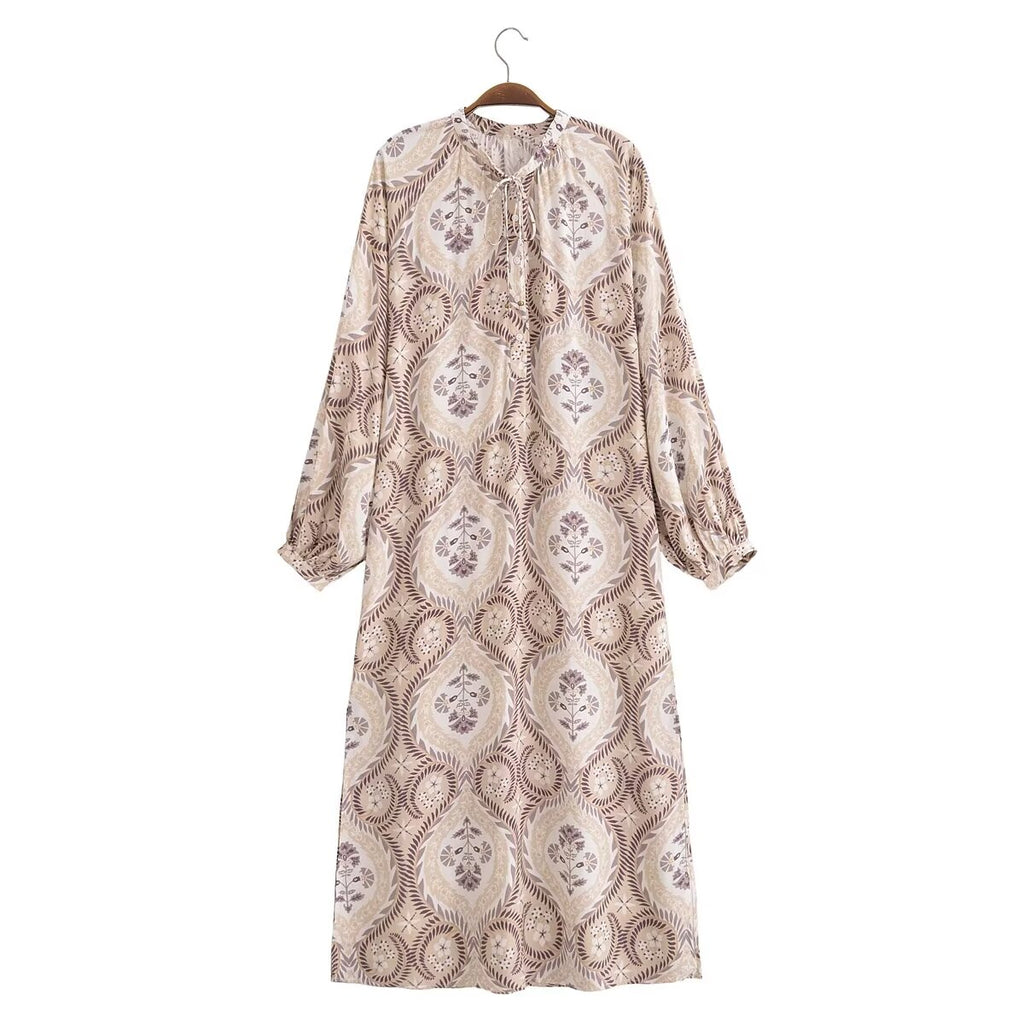Rayon Floral Maxi Dress