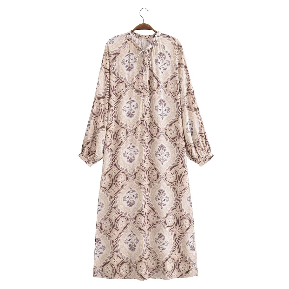 Rayon Floral Maxi Dress