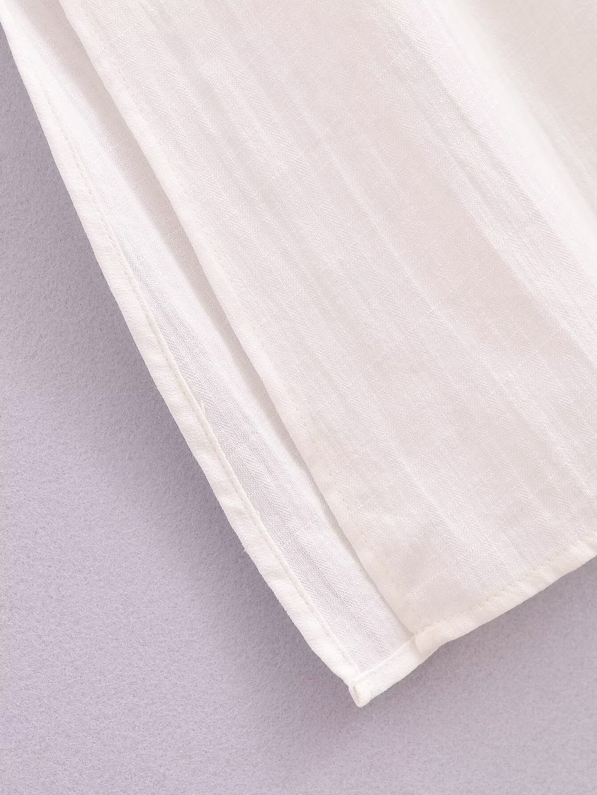 Women's Embroidered Floral V-Neck Lantern-Sleeve Dress