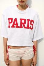 Women's Summer Women Clothing Stylish Simple Casual Printing Short T Shirt
