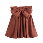 Bow Cutout Mini Dress