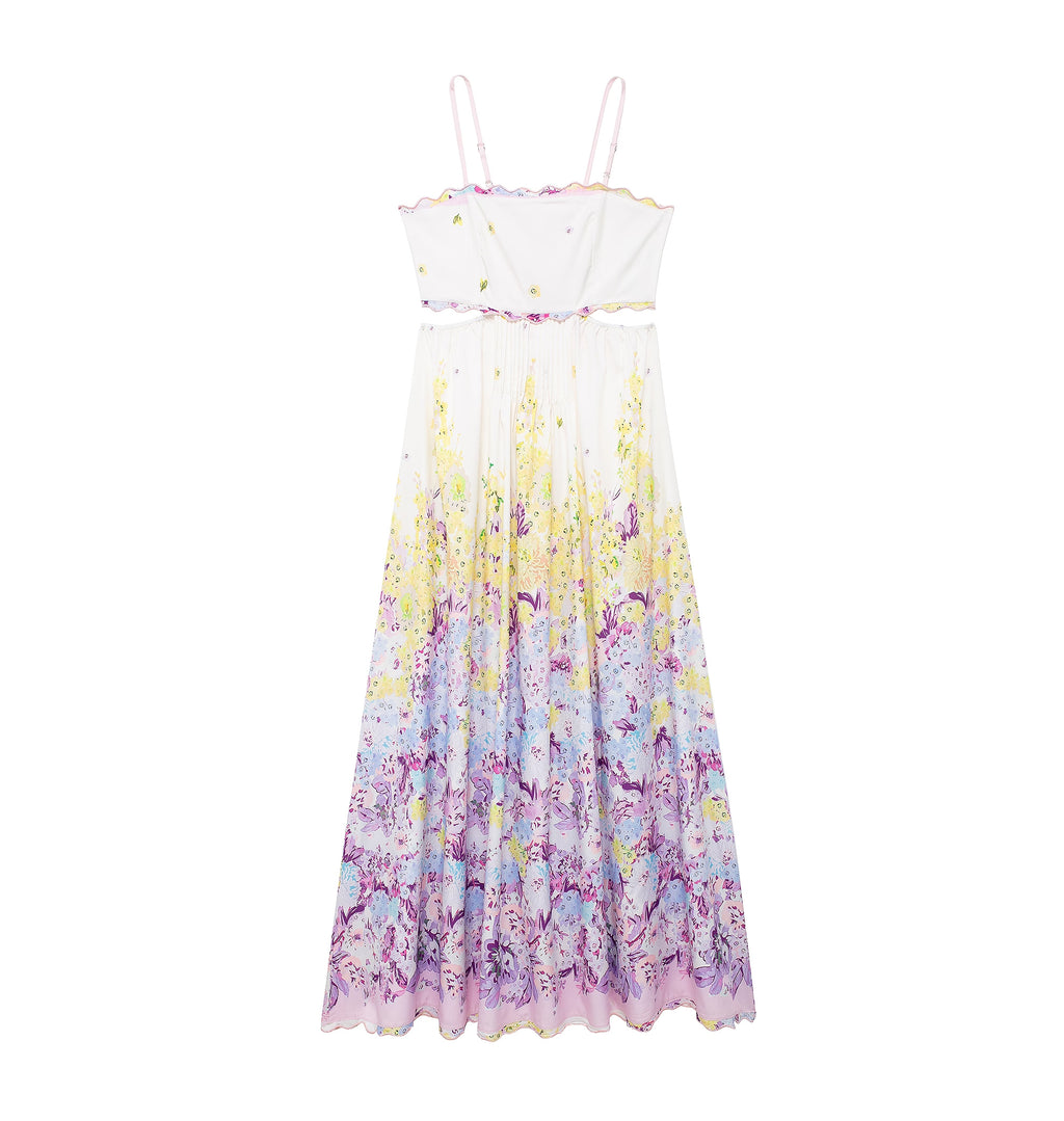 Elegant Slightly Mature Embroidery Case Slip Dress
