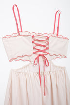 Elegant Slightly Mature Embroidery Case Slip Dress