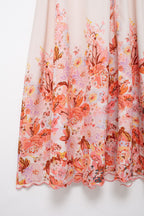 Elegant Slightly Mature Embroidery Case Slip Dress