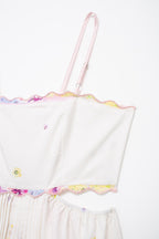 Elegant Slightly Mature Embroidery Case Slip Dress