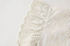 Women's Clothing Laminated Decoration Patchwork Knitting Romantic Top