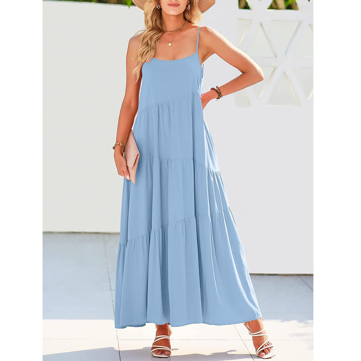 Pleated Beach Camisole Top