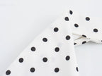 Halter Deep-V Collar Polka-Dot Strap Lace-Up Dress