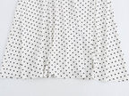 Halter Deep-V Collar Polka-Dot Strap Lace-Up Dress