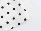 Halter Deep-V Collar Polka-Dot Strap Lace-Up Dress