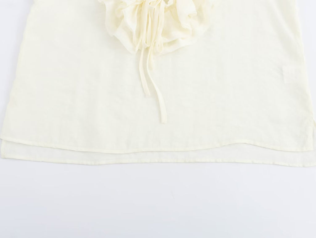 Women's Lace-Up Sleeveless V-Neck Top