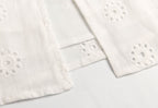 Women's Embroidered Tie-Waist A-Line Midi Dress