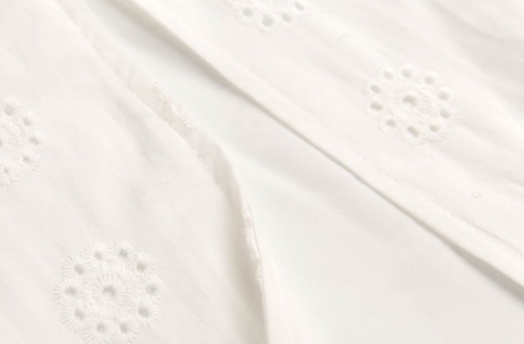Women's Embroidered Tie-Waist A-Line Midi Dress