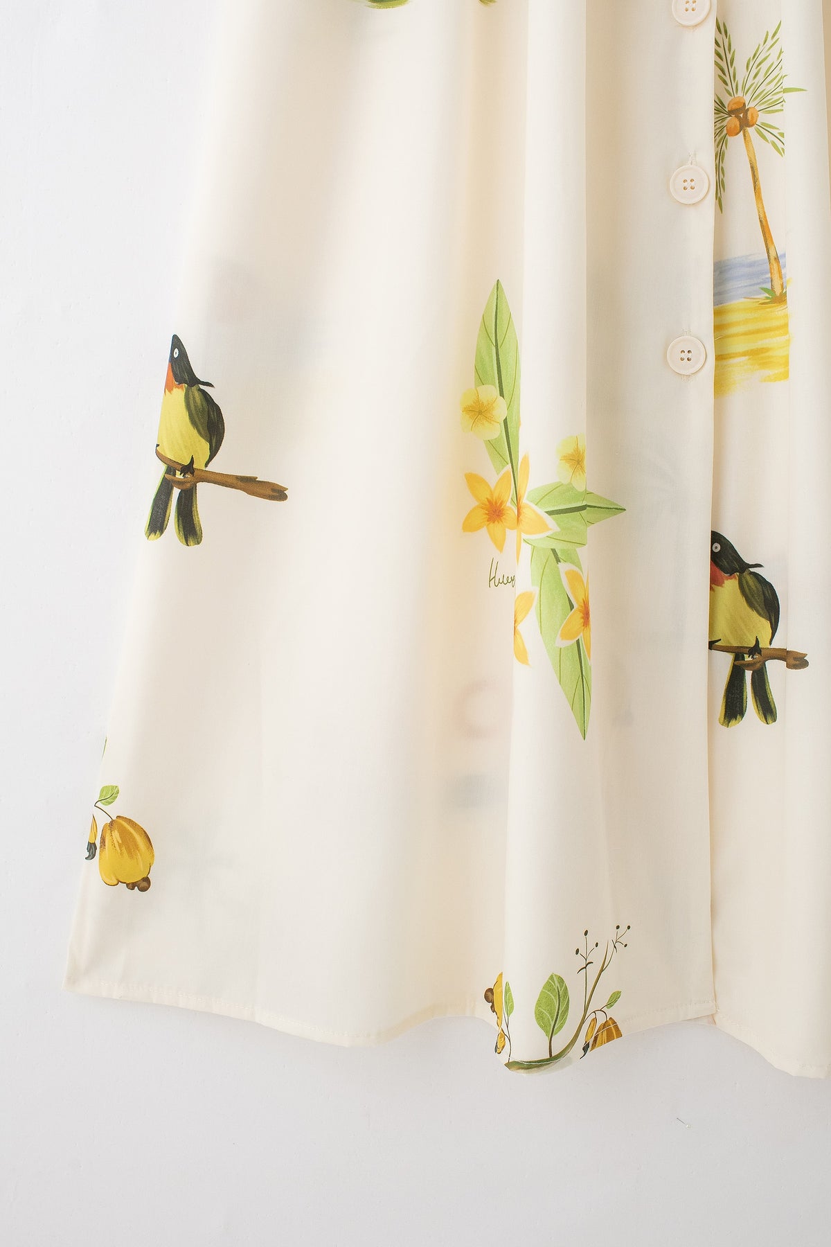 Printed V-Neck Cute Short Sleeve Loose Dress Spring Summer