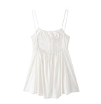 Women's Bow-detail Lace-up Cutout Dress