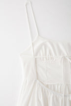 Women's Bow-detail Lace-up Cutout Dress