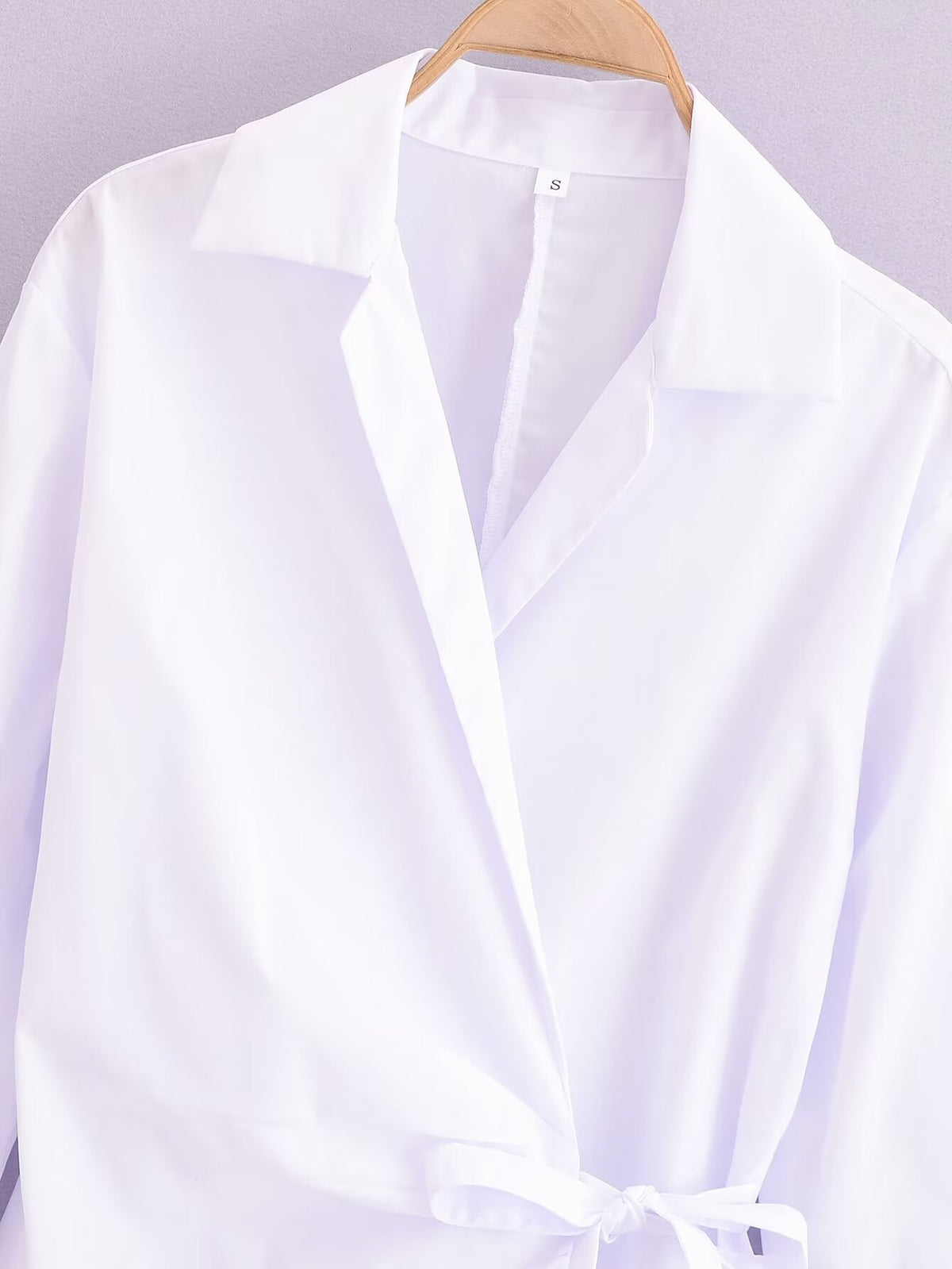 Women's Summer Women Clothing French Design V Neck Long Sleeve Shirt