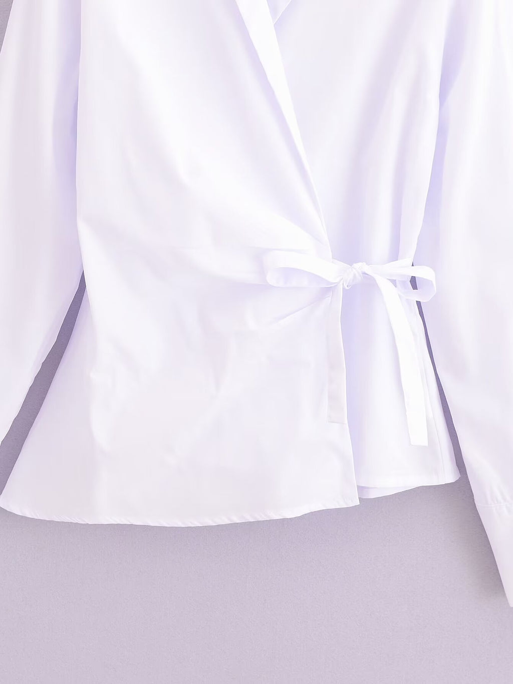 Women's Summer Women Clothing French Design V Neck Long Sleeve Shirt