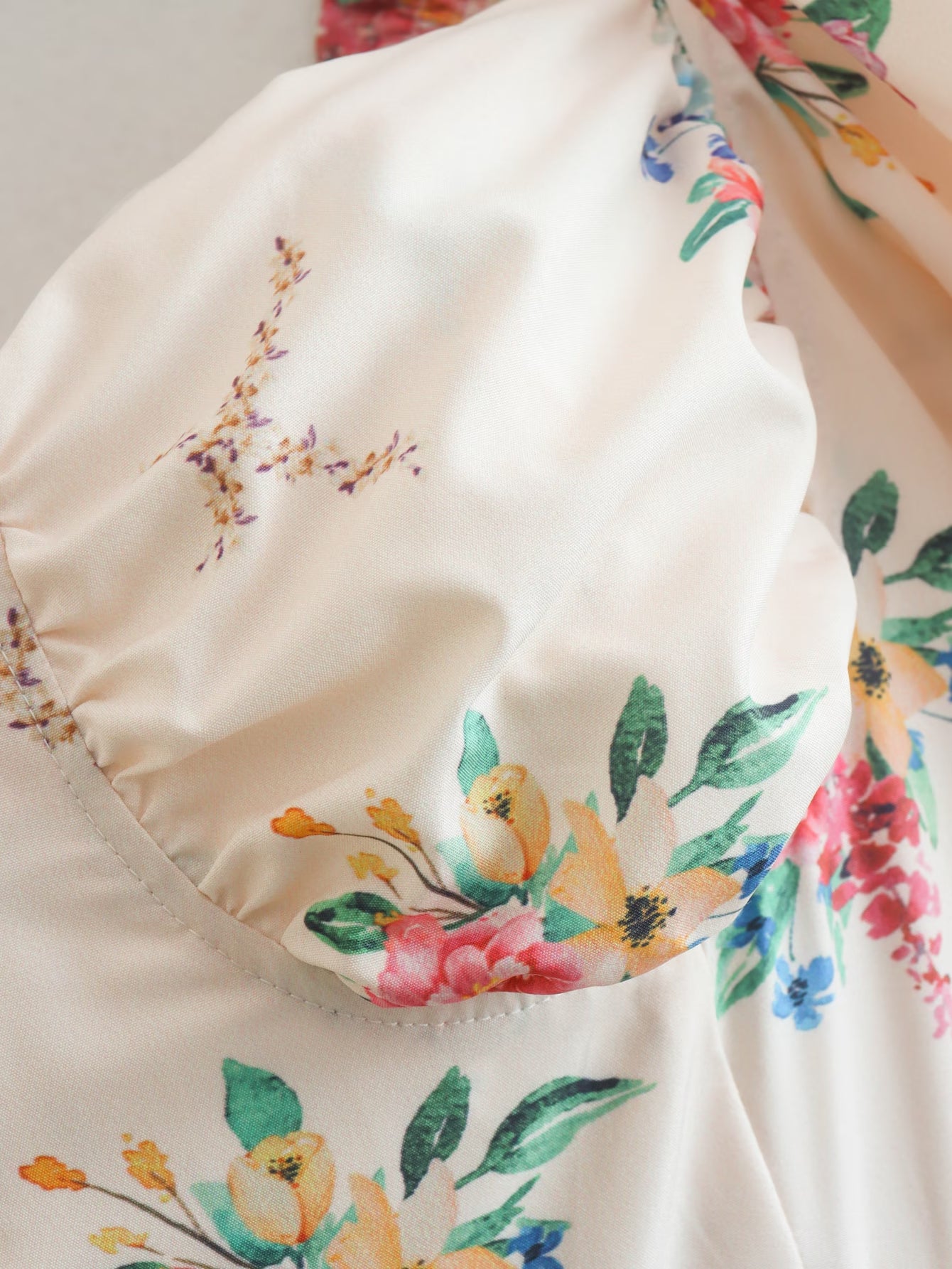 Women's Square-Neck Floral Backless Ruffle Midi Dress